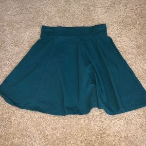 Forest Green Skater Skirt